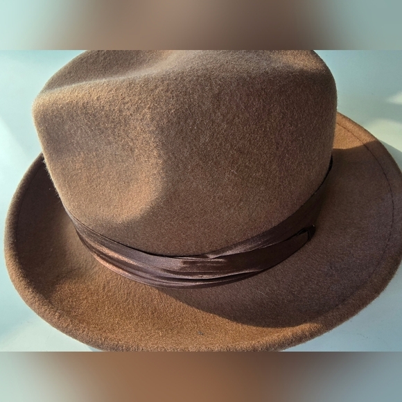 Bruno Capelo Mens Giovani Collection Autralian Wool Hat Size Small Pecan Brown - Picture 5 of 8
